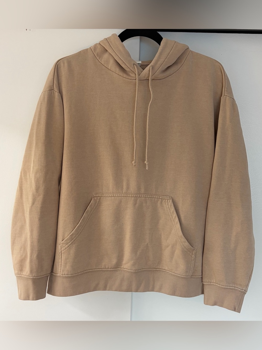 Basic Beige Hooded Sweatshirt - Classic Pullover Hoodie
